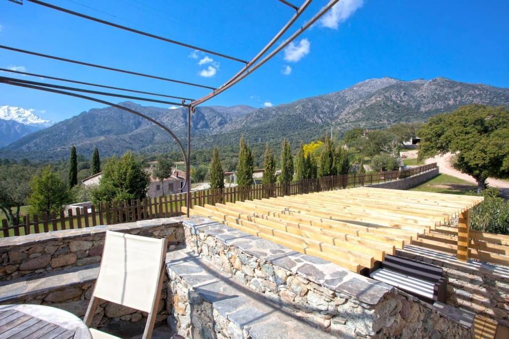 Le Capu Biancu-Location Avec Vue Proche Des Gorges De L Asco Entre Mer Et Montagne Moltifao Exterior foto